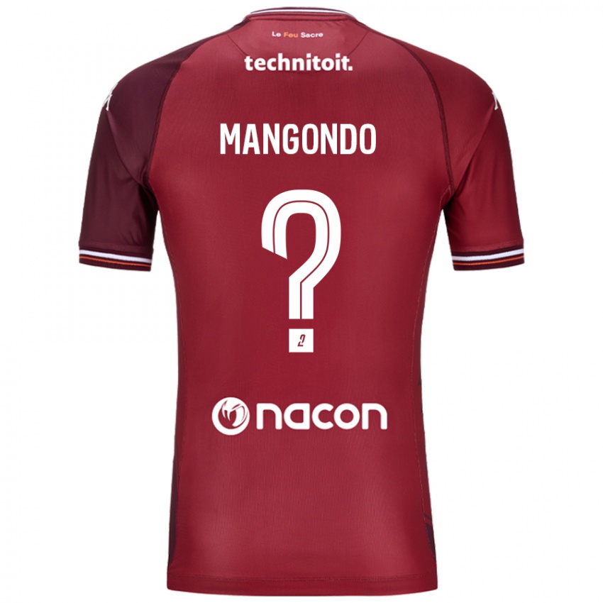 Niño Camiseta Joseph Mangondo #0 Rojo Granata 1ª Equipación 2024/25 La Camisa