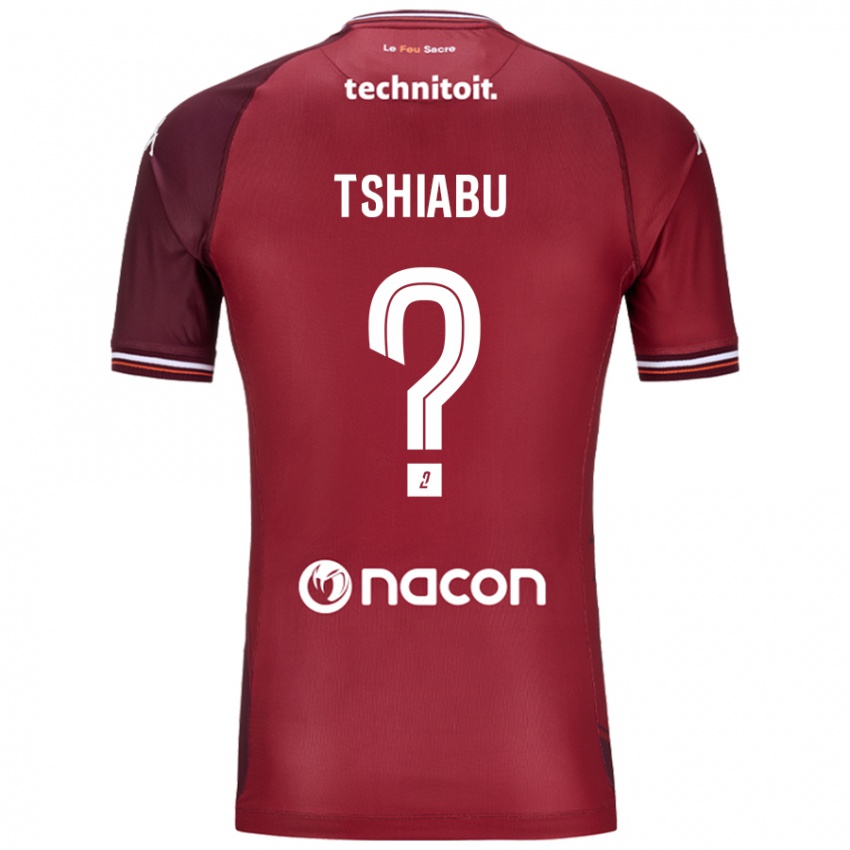 Niño Camiseta Joan Tshiabu #0 Rojo Granata 1ª Equipación 2024/25 La Camisa