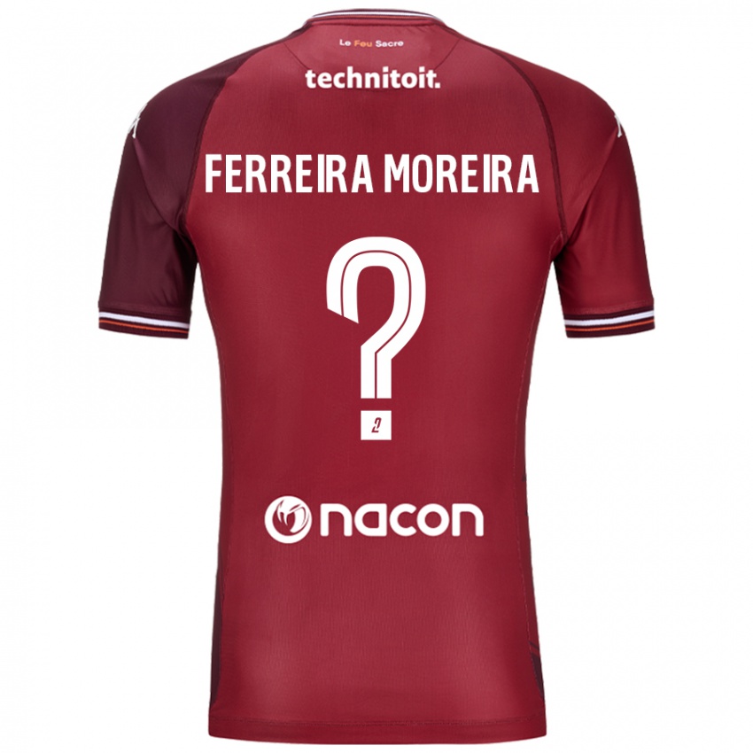 Niño Camiseta Ruben Ferreira Moreira #0 Rojo Granata 1ª Equipación 2024/25 La Camisa