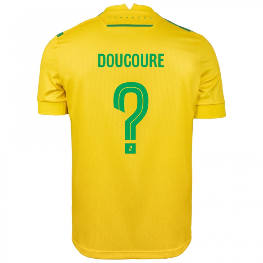 Niño Camiseta Sekou Doucoure #0 Amarillo Verde 1ª Equipación 2024/25 La Camisa