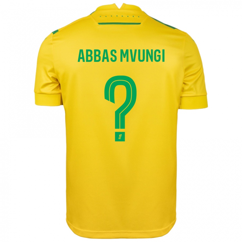 Niño Camiseta Omar Abbas Mvungi #0 Amarillo Verde 1ª Equipación 2024/25 La Camisa