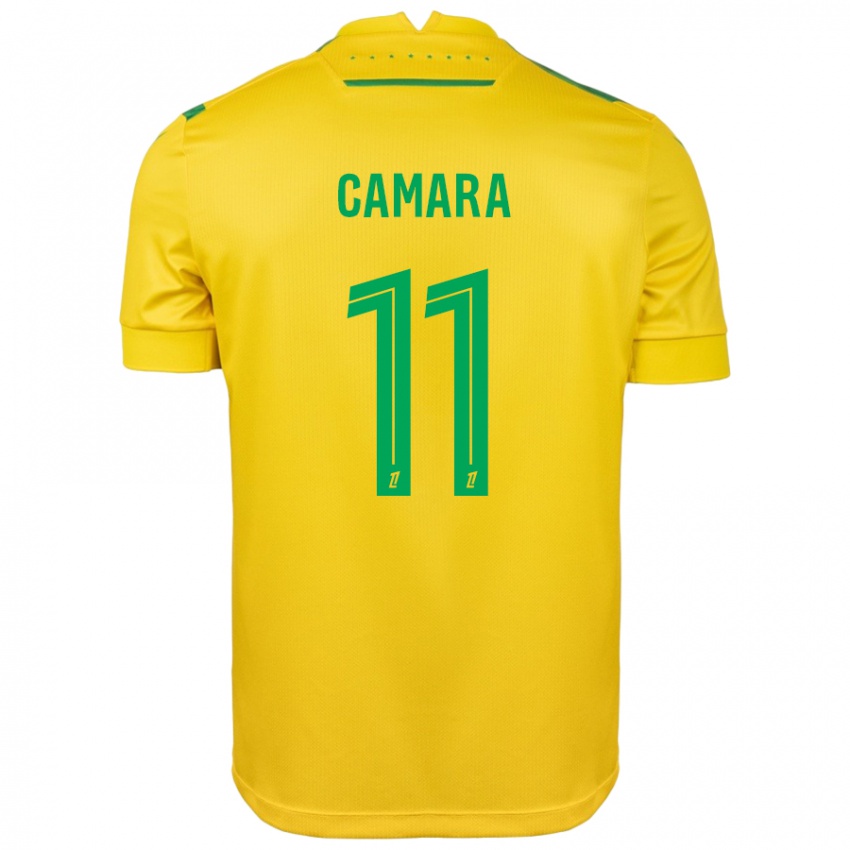 Niño Camiseta Aboubacar Camara #11 Amarillo Verde 1ª Equipación 2024/25 La Camisa