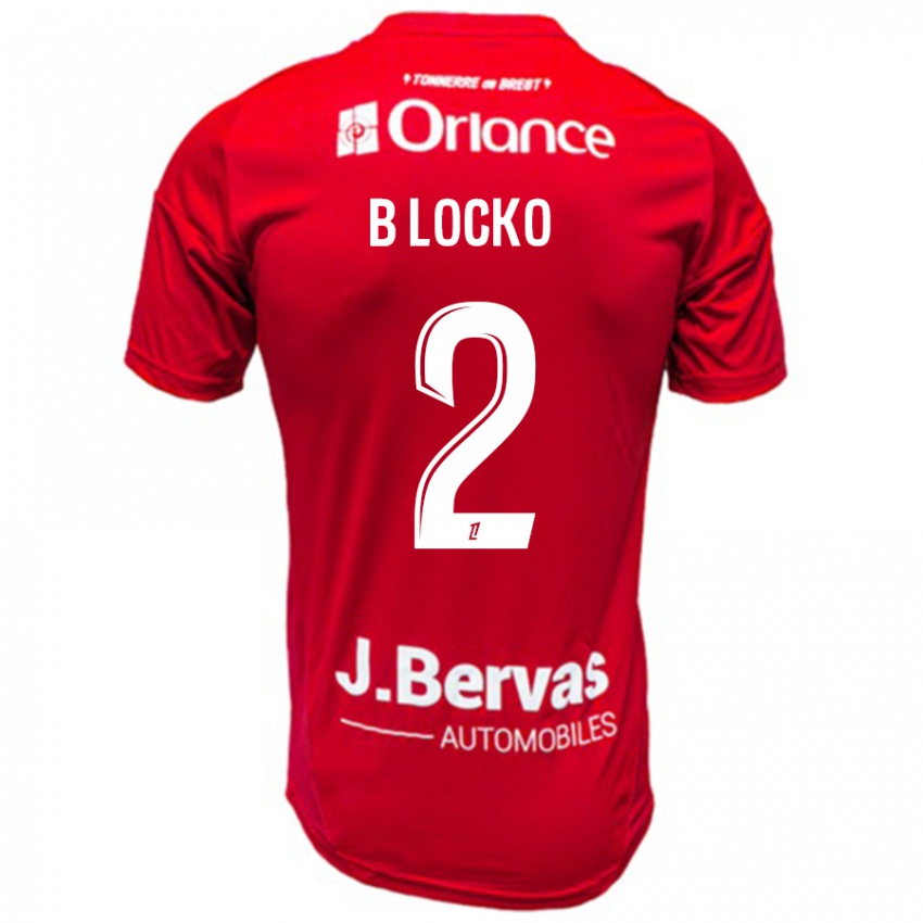 Niño Camiseta Bradley Locko #2 Rojo Blanco 1ª Equipación 2024/25 La Camisa