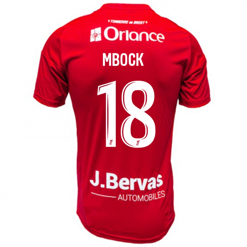 Niño Camiseta Hianga'a Mbock #18 Rojo Blanco 1ª Equipación 2024/25 La Camisa