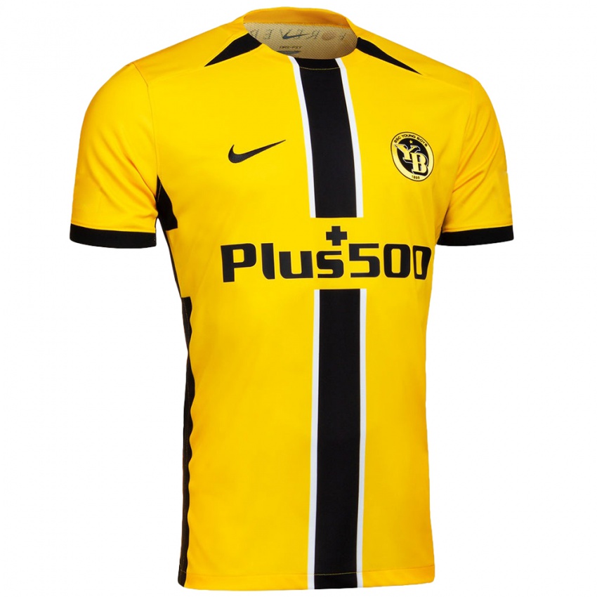 Niño Camiseta Lukasz Lakomy #8 Amarillo Negro 1ª Equipación 2024/25 La Camisa