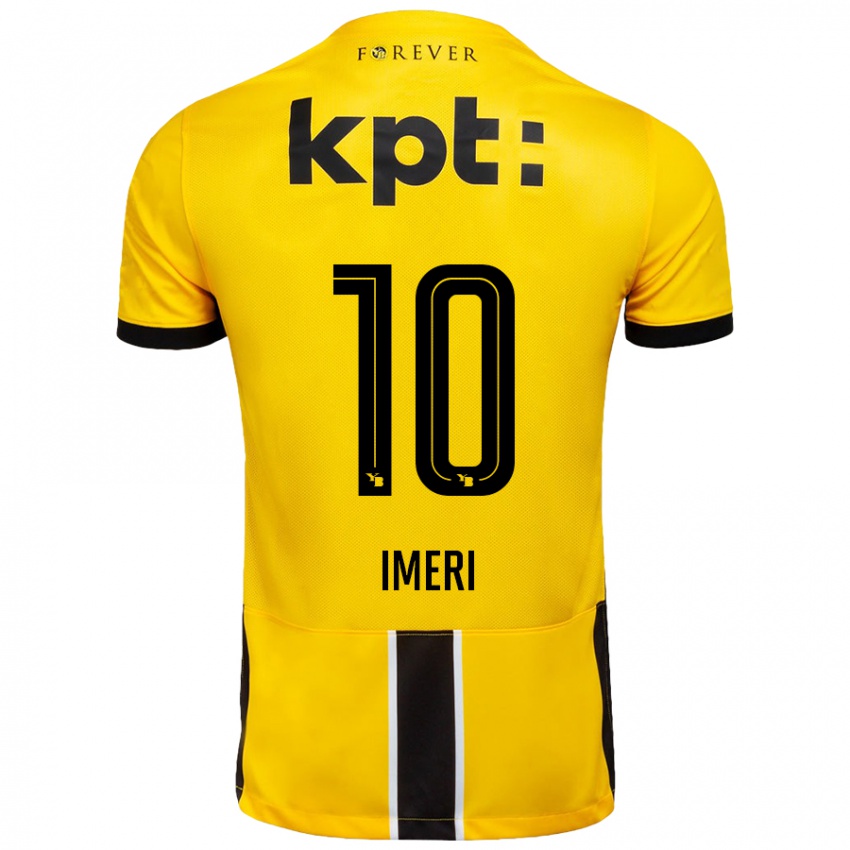 Niño Camiseta Kastriot Imeri #10 Amarillo Negro 1ª Equipación 2024/25 La Camisa