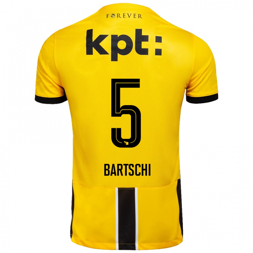 Niño Camiseta Lorena Bärtschi #5 Amarillo Negro 1ª Equipación 2024/25 La Camisa