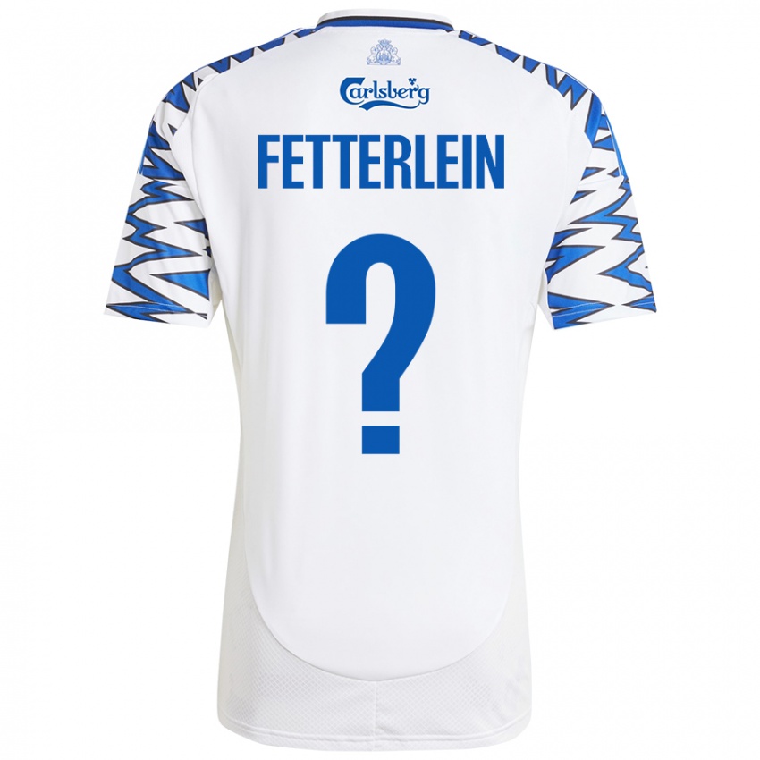 Niño Camiseta Sean Fetterlein #0 Blanco Azul Cielo 1ª Equipación 2024/25 La Camisa