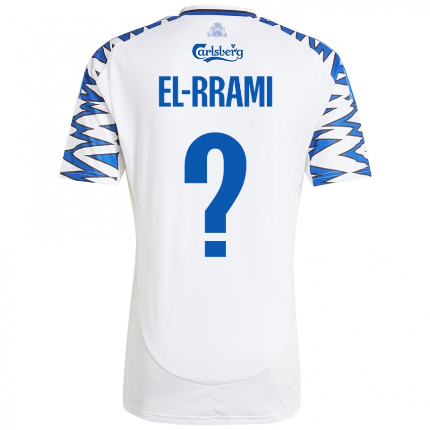 Niño Camiseta Jamil El-Rrami #0 Blanco Azul Cielo 1ª Equipación 2024/25 La Camisa