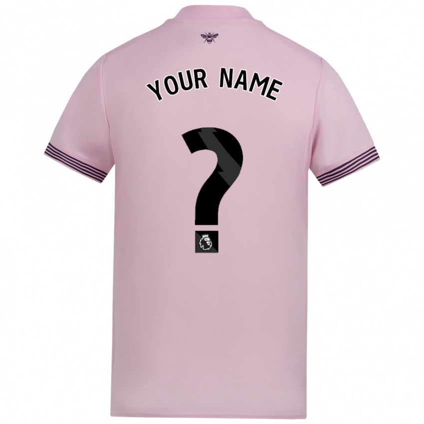 Niño Camiseta Su Nombre #0 Rosa 2ª Equipación 2024/25 La Camisa