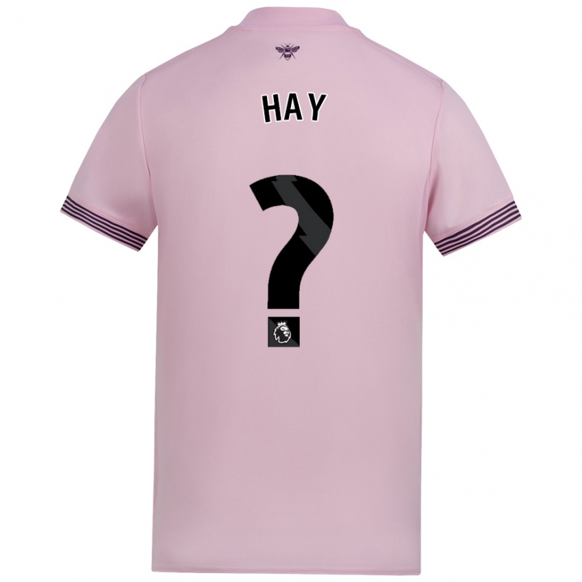 Niño Camiseta Ashley Hay #0 Rosa 2ª Equipación 2024/25 La Camisa