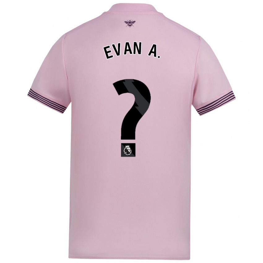 Niño Camiseta Evan Anderson #0 Rosa 2ª Equipación 2024/25 La Camisa