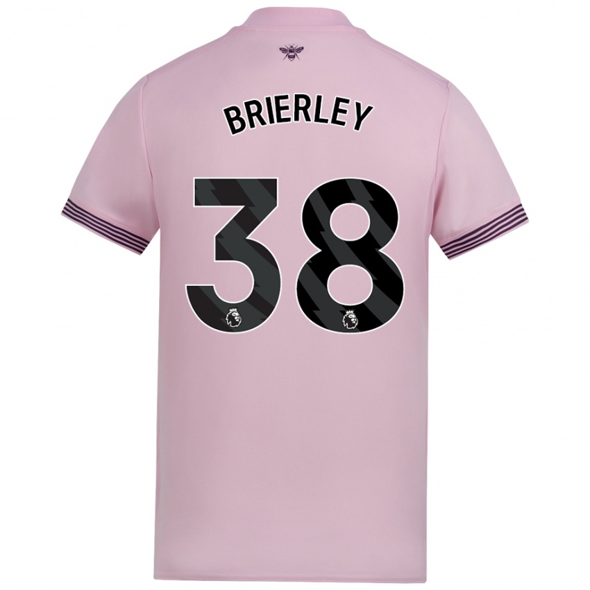 Niño Camiseta Ethan Brierley #38 Rosa 2ª Equipación 2024/25 La Camisa