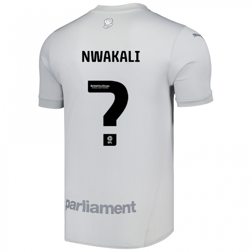 Niño Camiseta Kelechi Nwakali #0 Gris Plata 2ª Equipación 2024/25 La Camisa