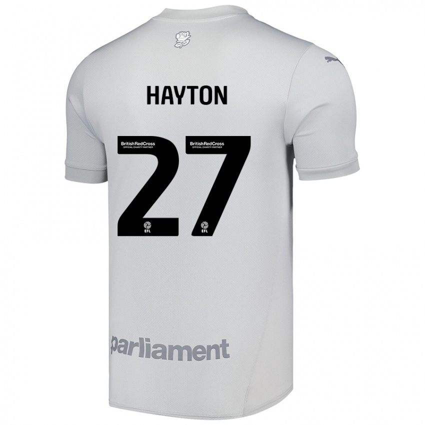 Niño Camiseta Adam Hayton #27 Gris Plata 2ª Equipación 2024/25 La Camisa