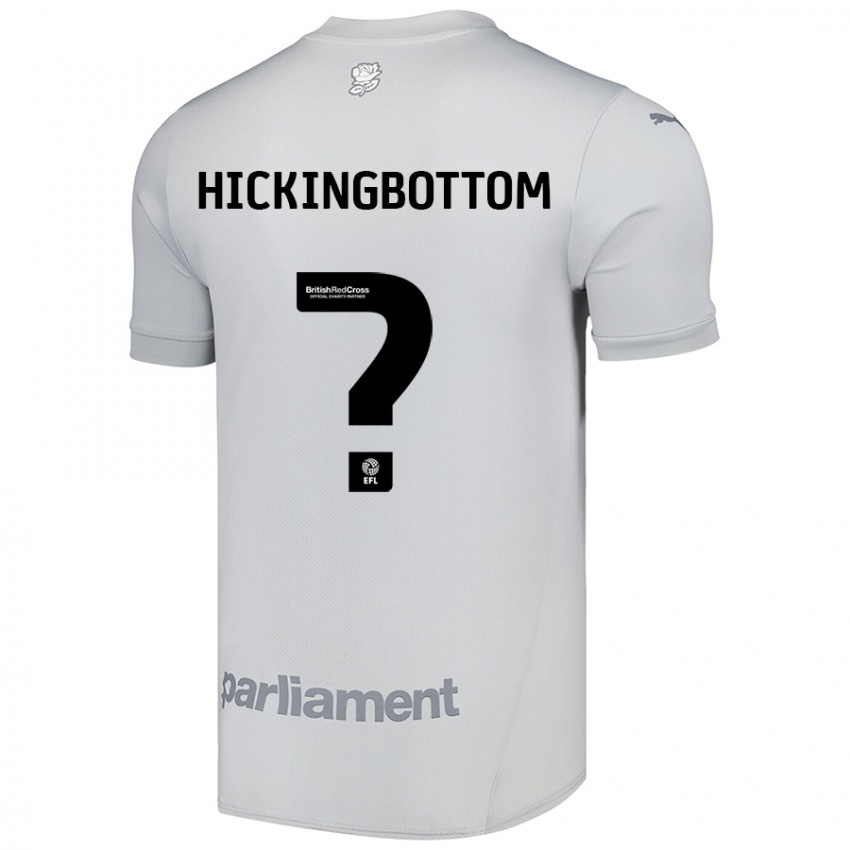 Niño Camiseta Charlie Hickingbottom #0 Gris Plata 2ª Equipación 2024/25 La Camisa