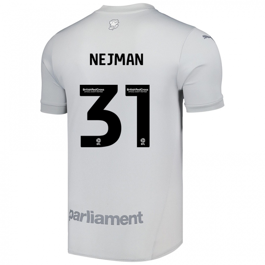 Niño Camiseta Harrison Nejman #31 Gris Plata 2ª Equipación 2024/25 La Camisa