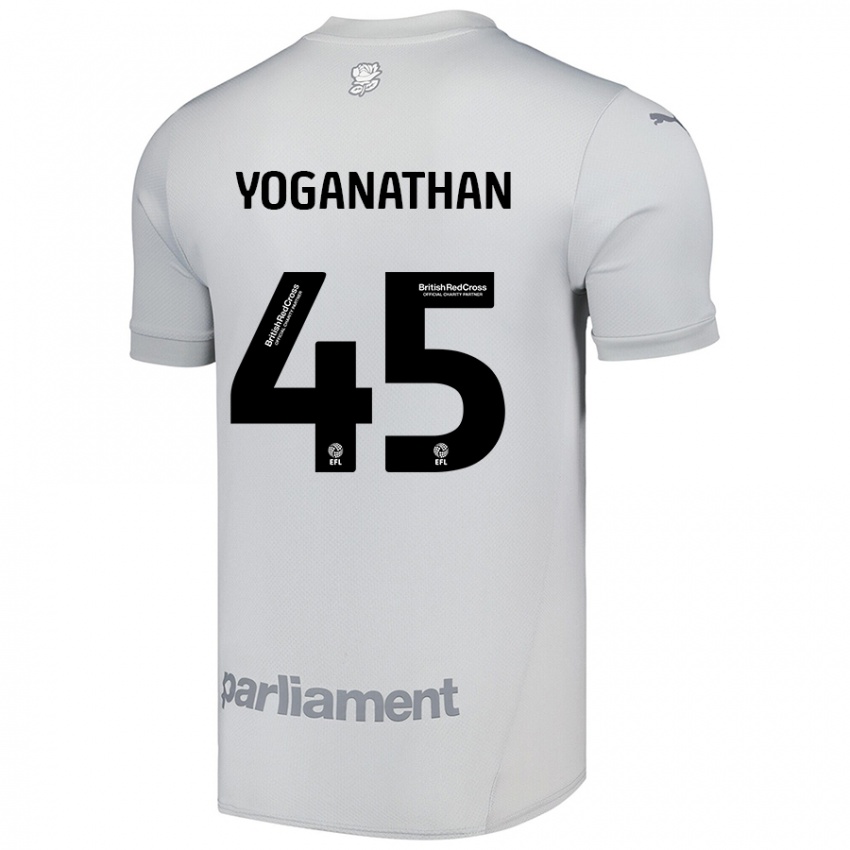 Niño Camiseta Vimal Yoganathan #45 Gris Plata 2ª Equipación 2024/25 La Camisa