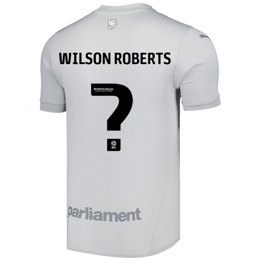 Niño Camiseta Georgina Wilson-Roberts #0 Gris Plata 2ª Equipación 2024/25 La Camisa