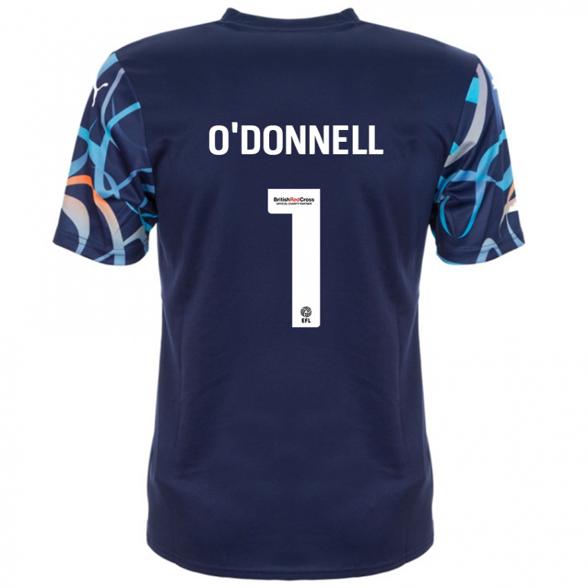 Niño Camiseta Richard O'donnell #1 Azul Marino 2ª Equipación 2024/25 La Camisa