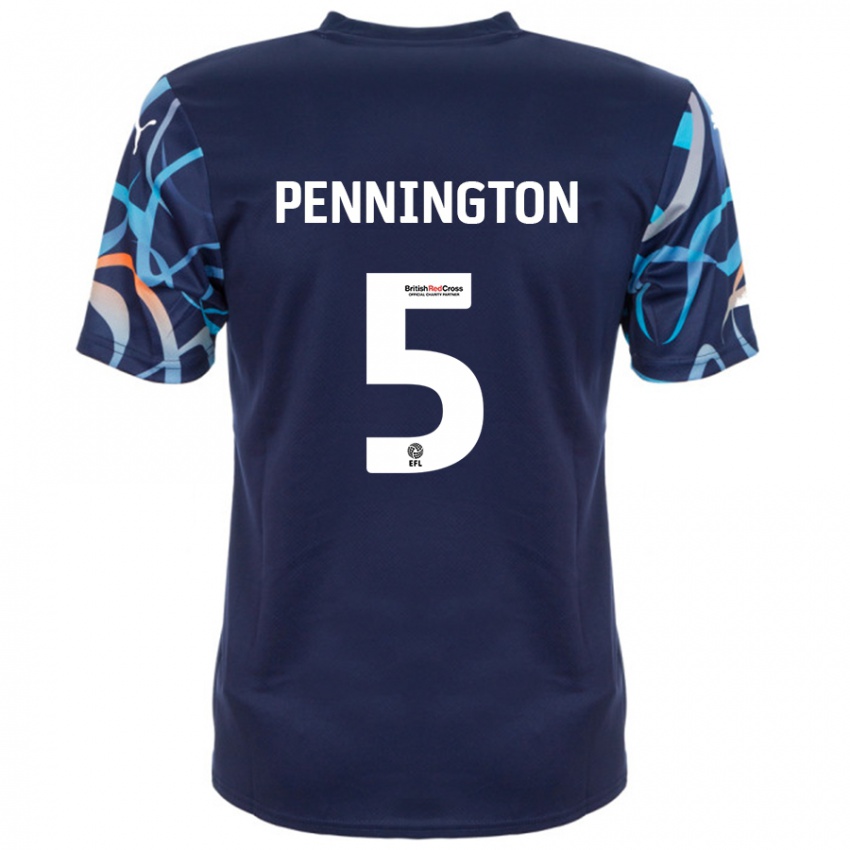 Niño Camiseta Matthew Pennington #5 Azul Marino 2ª Equipación 2024/25 La Camisa