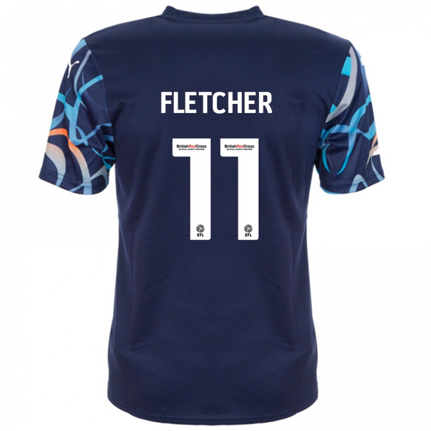 Niño Camiseta Ashley Fletcher #11 Azul Marino 2ª Equipación 2024/25 La Camisa