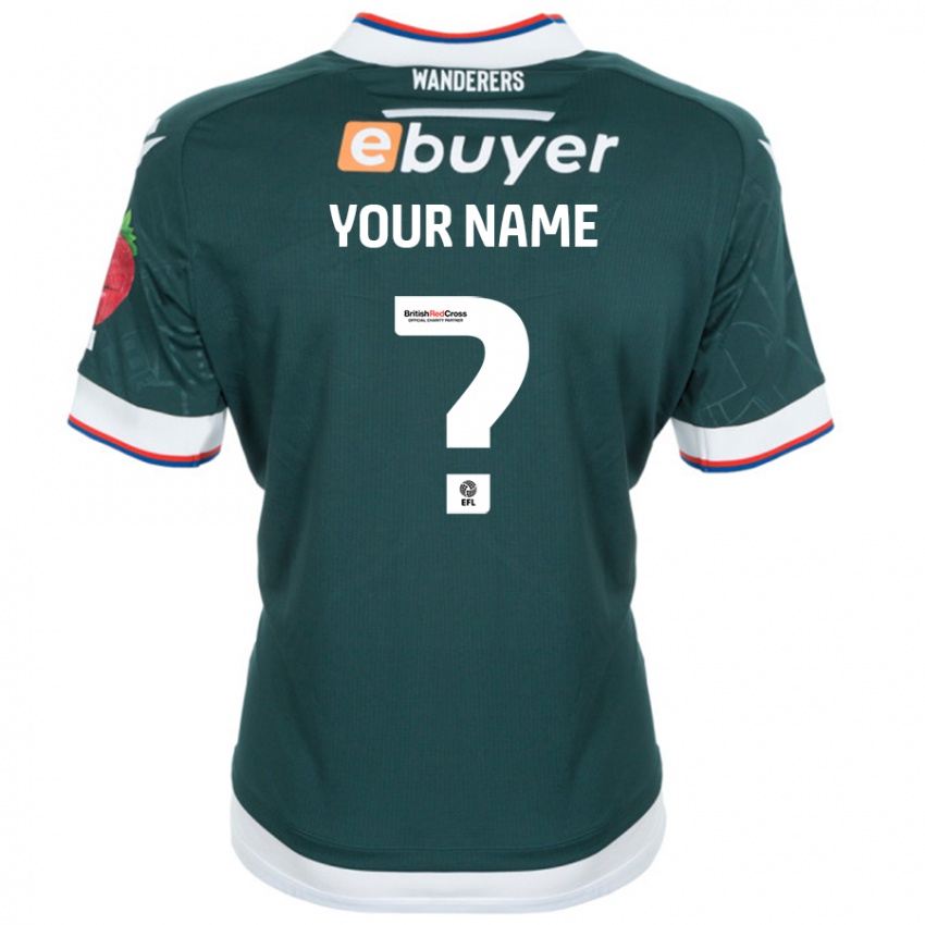 Niño Camiseta Su Nombre #0 Verde Oscuro 2ª Equipación 2024/25 La Camisa