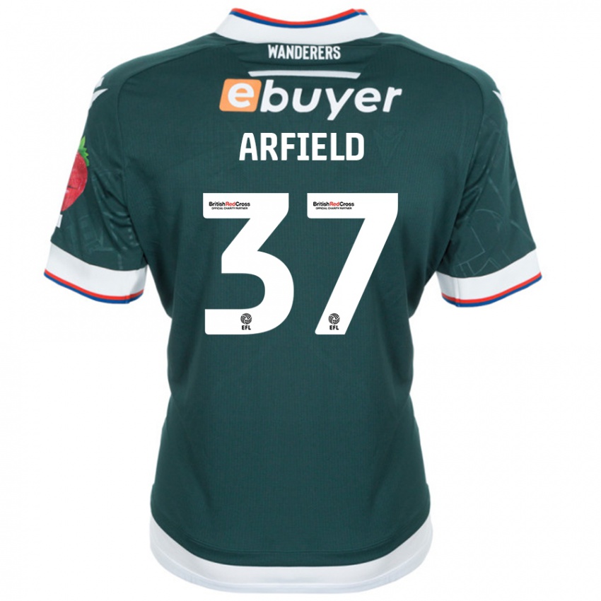 Niño Camiseta Scott Arfield #37 Verde Oscuro 2ª Equipación 2024/25 La Camisa