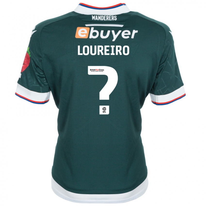 Niño Camiseta Giovanni Loureiro #0 Verde Oscuro 2ª Equipación 2024/25 La Camisa