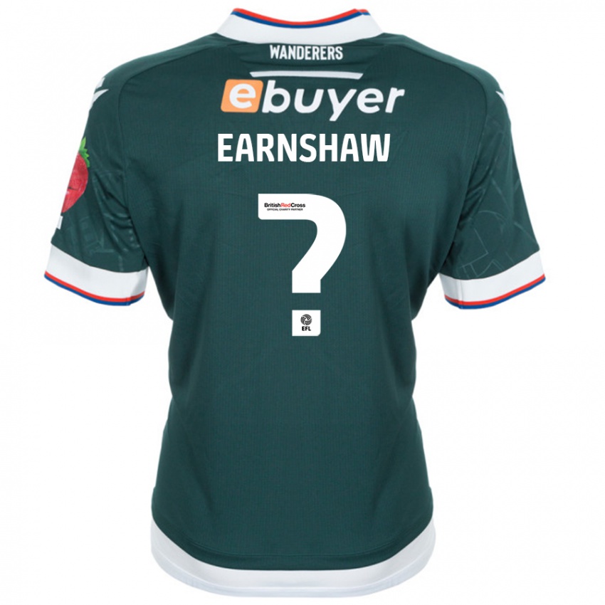 Niño Camiseta Lucy Earnshaw #0 Verde Oscuro 2ª Equipación 2024/25 La Camisa