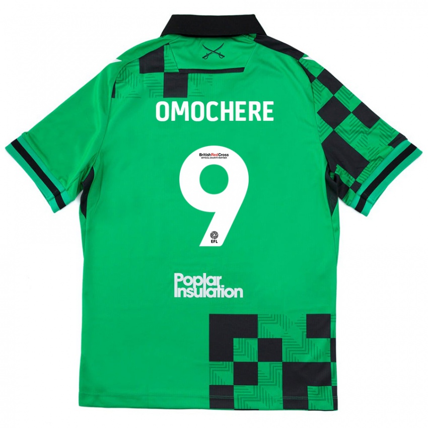 Niño Camiseta Promise Omochere #9 Verde Negro 2ª Equipación 2024/25 La Camisa