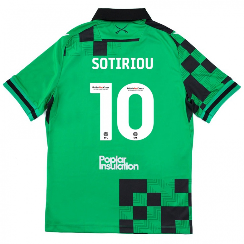 Niño Camiseta Ruel Sotiriou #10 Verde Negro 2ª Equipación 2024/25 La Camisa