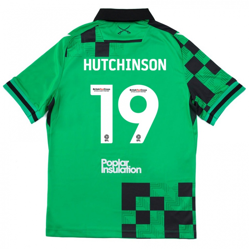 Niño Camiseta Isaac Hutchinson #19 Verde Negro 2ª Equipación 2024/25 La Camisa