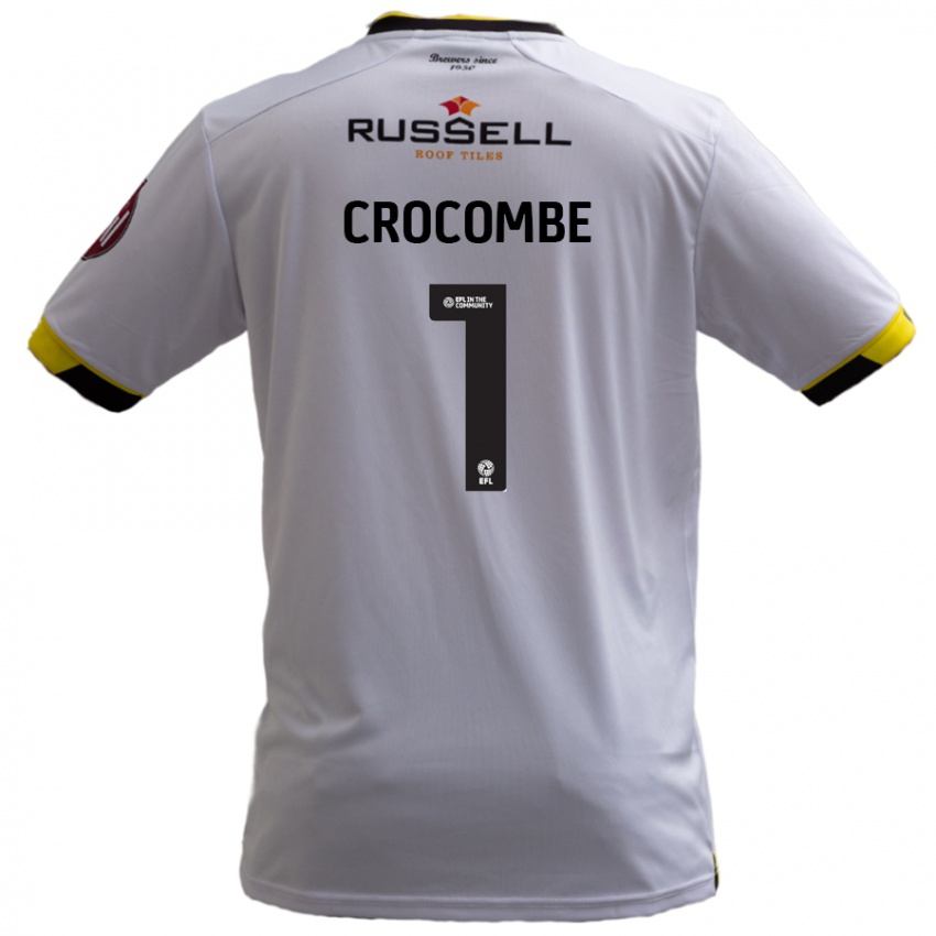 Niño Camiseta Max Crocombe #1 Blanco 2ª Equipación 2024/25 La Camisa