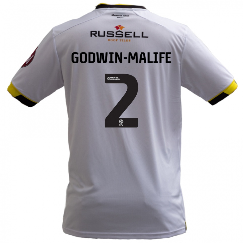 Niño Camiseta Udoka Godwin-Malife #2 Blanco 2ª Equipación 2024/25 La Camisa