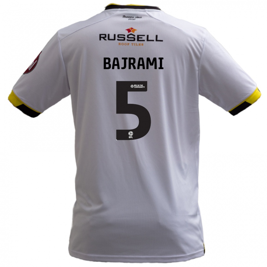 Niño Camiseta Geraldo Bajrami #5 Blanco 2ª Equipación 2024/25 La Camisa