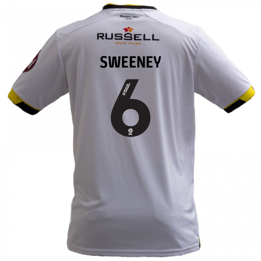 Niño Camiseta Ryan Sweeney #6 Blanco 2ª Equipación 2024/25 La Camisa