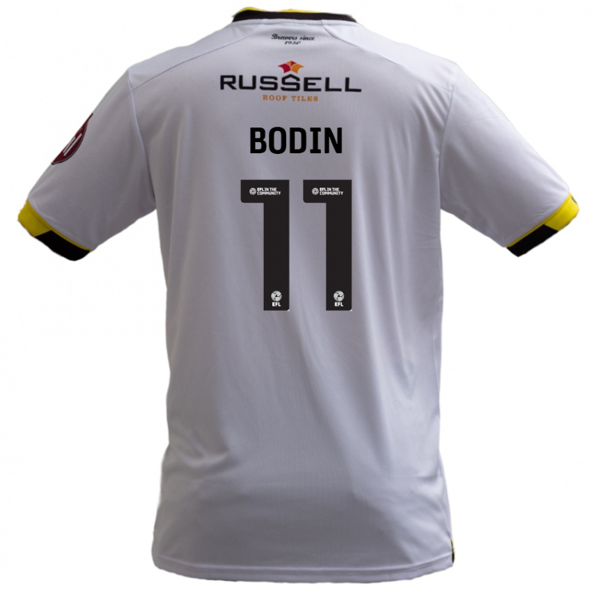 Niño Camiseta Billy Bodin #11 Blanco 2ª Equipación 2024/25 La Camisa