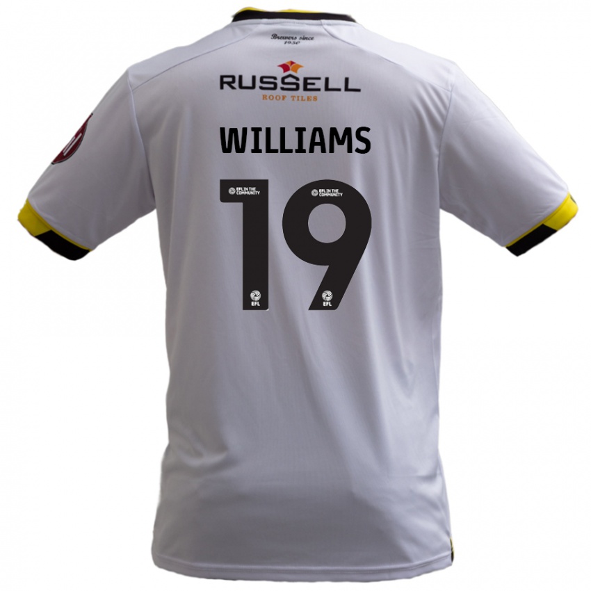 Niño Camiseta Dylan Williams #19 Blanco 2ª Equipación 2024/25 La Camisa