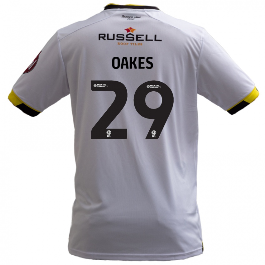 Niño Camiseta Toby Oakes #29 Blanco 2ª Equipación 2024/25 La Camisa