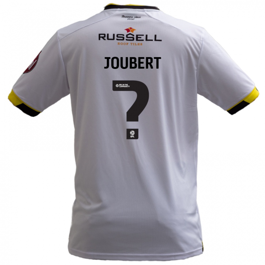 Niño Camiseta Lucas Joubert #0 Blanco 2ª Equipación 2024/25 La Camisa