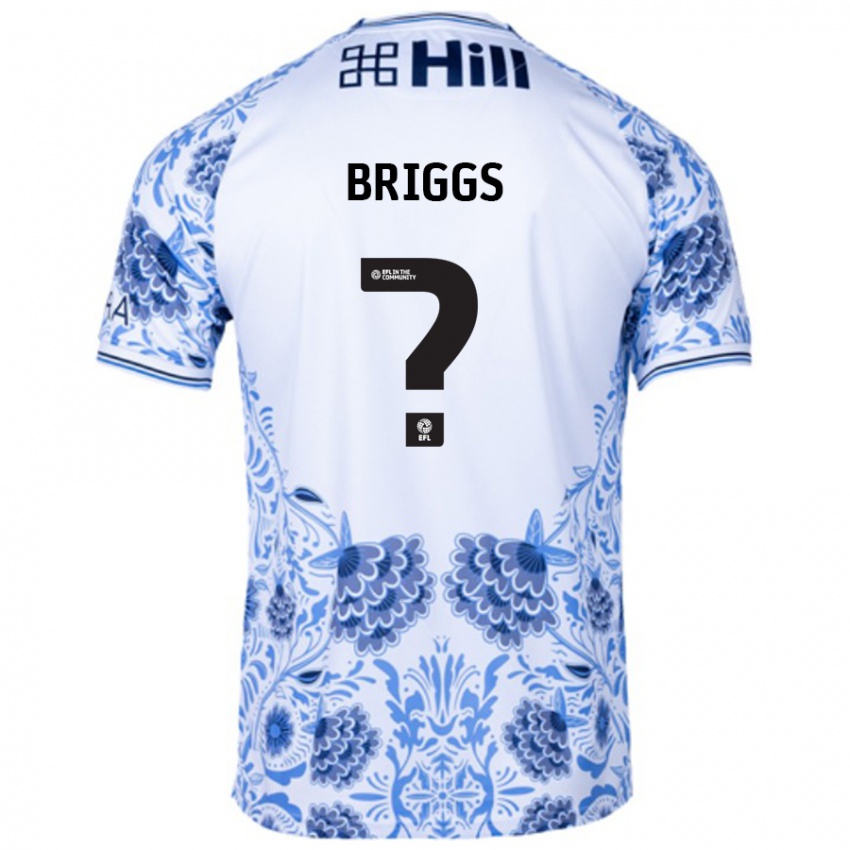 Niño Camiseta Jj Briggs #0 Blanco Azul 2ª Equipación 2024/25 La Camisa