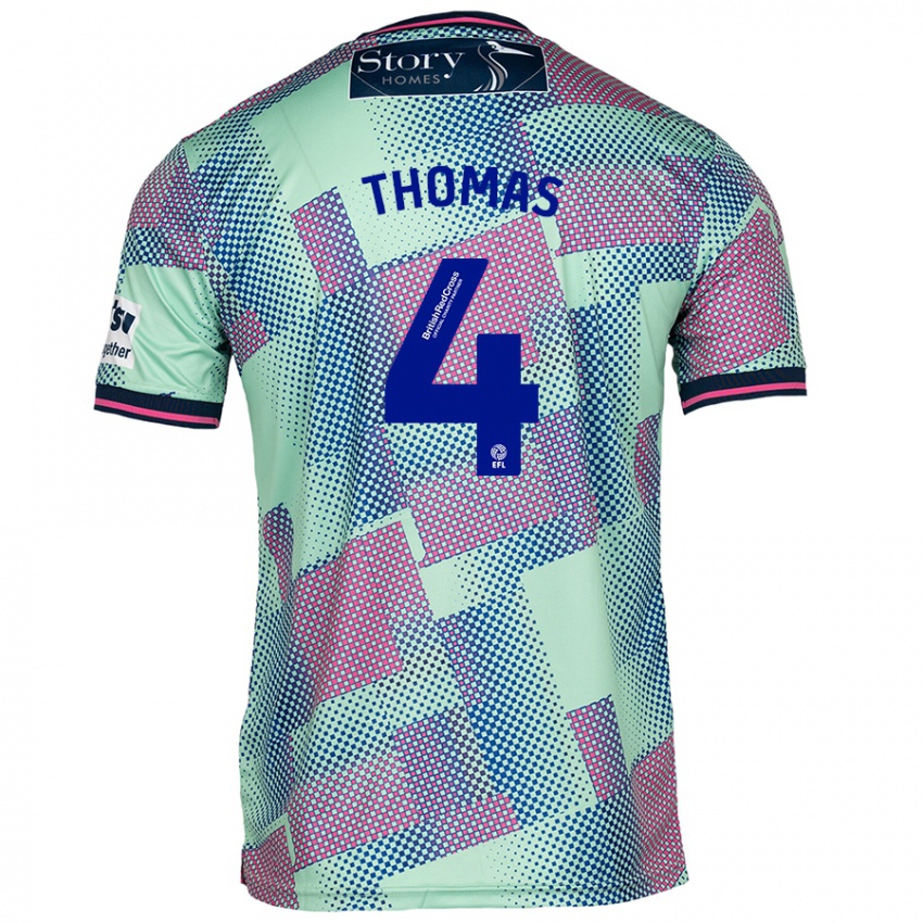 Niño Camiseta Terell Thomas #4 Verde 2ª Equipación 2024/25 La Camisa