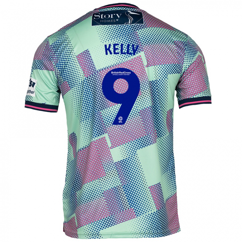 Niño Camiseta Georgie Kelly #9 Verde 2ª Equipación 2024/25 La Camisa