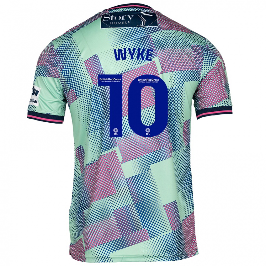 Niño Camiseta Charlie Wyke #10 Verde 2ª Equipación 2024/25 La Camisa