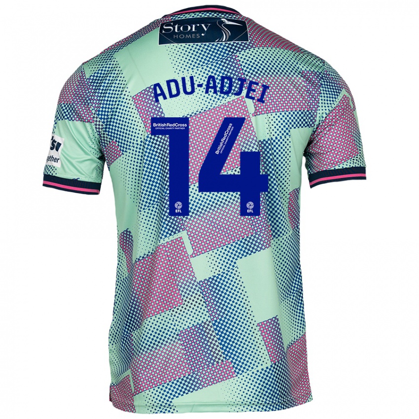 Niño Camiseta Daniel Adu-Adjei #14 Verde 2ª Equipación 2024/25 La Camisa