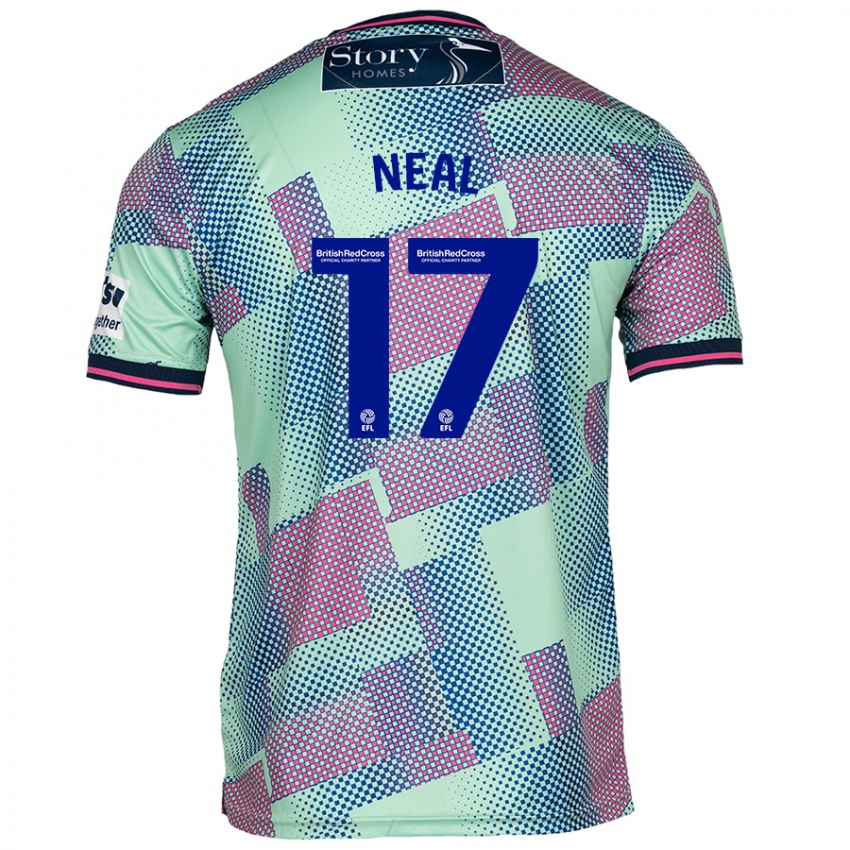 Niño Camiseta Harrison Neal #17 Verde 2ª Equipación 2024/25 La Camisa