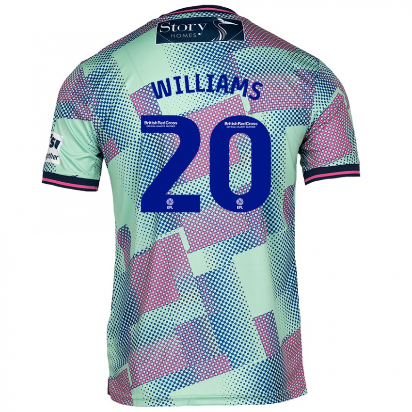 Niño Camiseta Ben Williams #20 Verde 2ª Equipación 2024/25 La Camisa