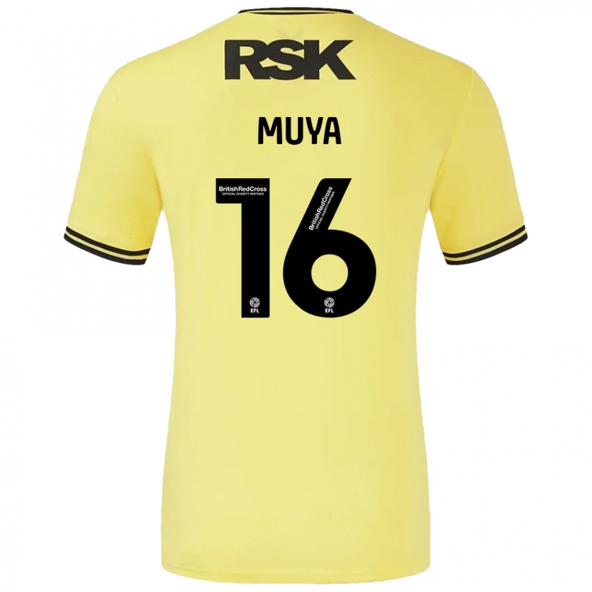 Niño Camiseta Karin Muya #16 Amarillo Negro 2ª Equipación 2024/25 La Camisa