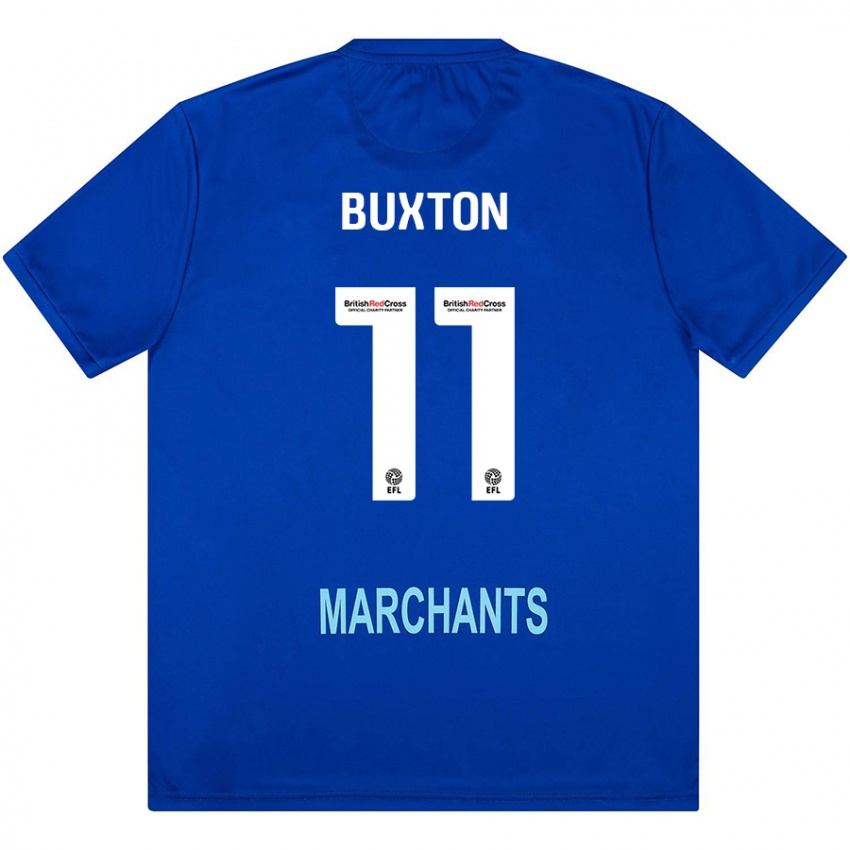 Niño Camiseta Charlotte Buxton #11 Verde 2ª Equipación 2024/25 La Camisa